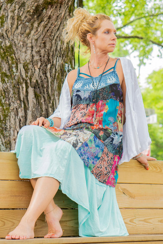 Load image into Gallery viewer, The Mabel Skirt in Seafoam - SpiritedBoutiques Boho Hippie Boutique Style Skirt, Tempo Paris
