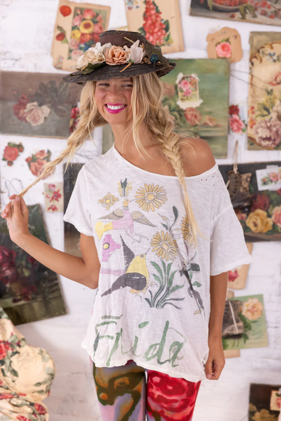 Magnolia Pearl Flight Flowers Frida Tee in True