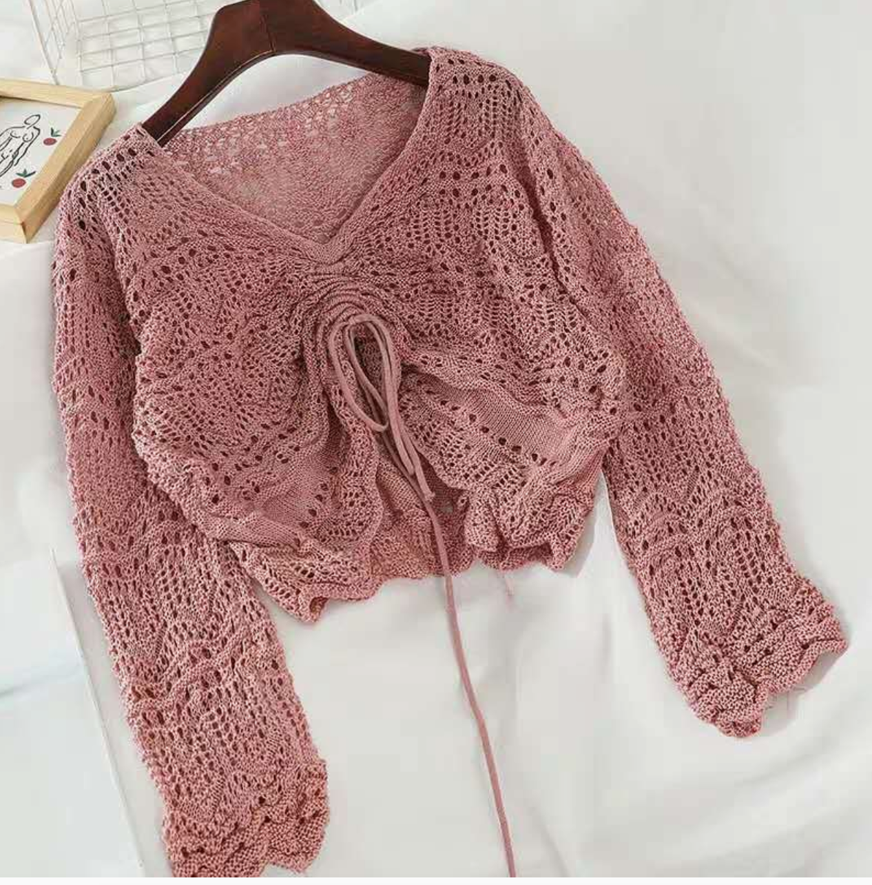 The Syd Knit Coverup In Rose