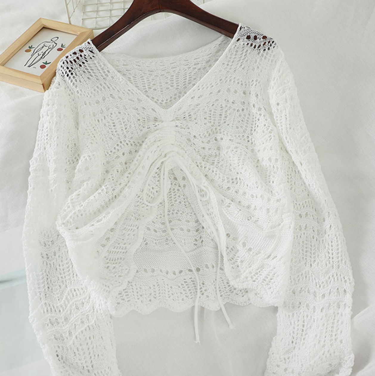 The Syd Knit Coverup In White