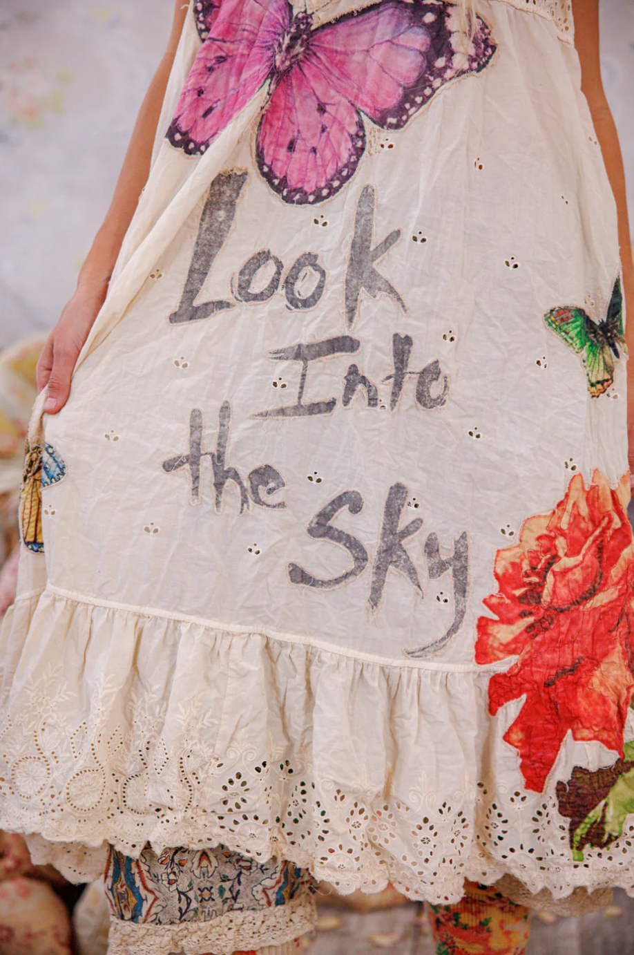 Eyelet Avril Tank Dress in Moonlight