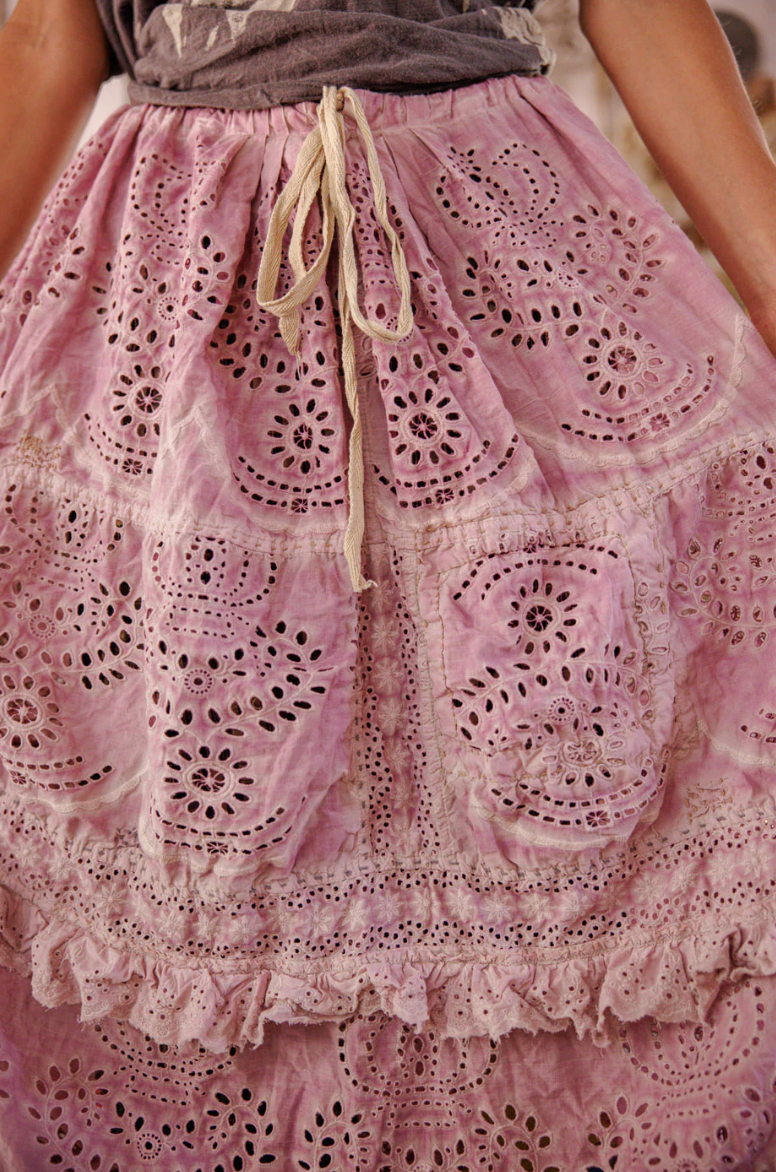 Eyelet Pissarro Skirt in Lychee Blossom