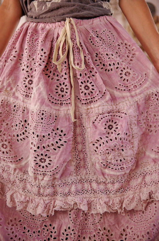 Eyelet Pissarro Skirt in Lychee Blossom