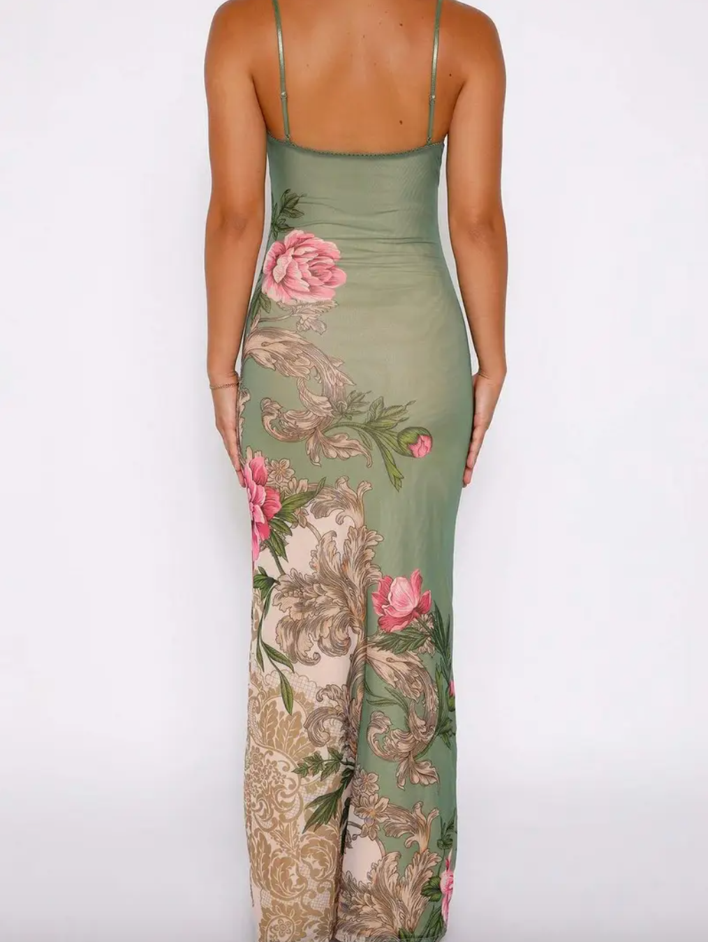 The Signe Maxi Dress in Green