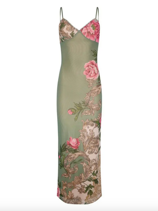 The Signe Maxi Dress in Green