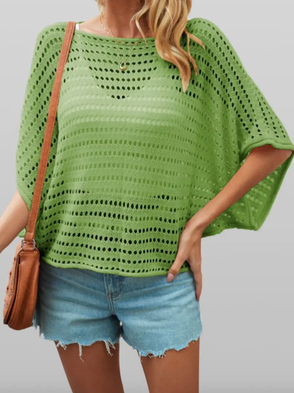 The Frannie Knit Top in Green