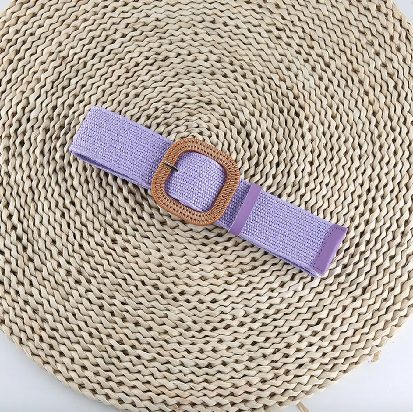 Vintage Stretch Belt in Lilac