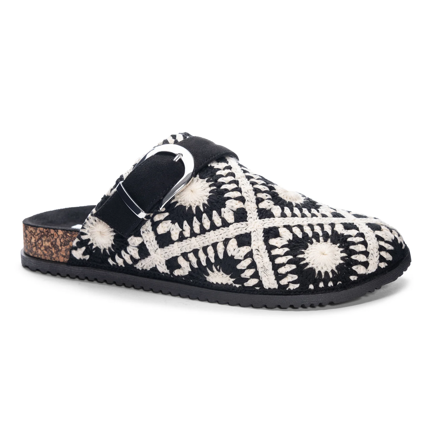 Bunches Casual Clog in Black/White