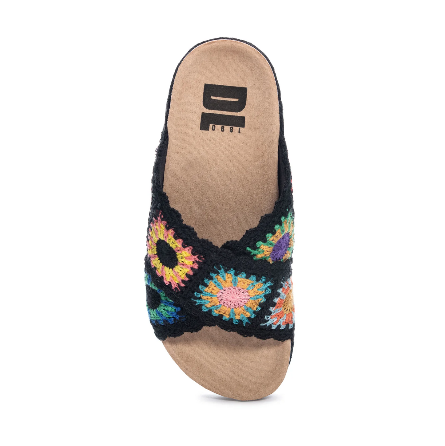 Tacoma Crochet Sandal in Black