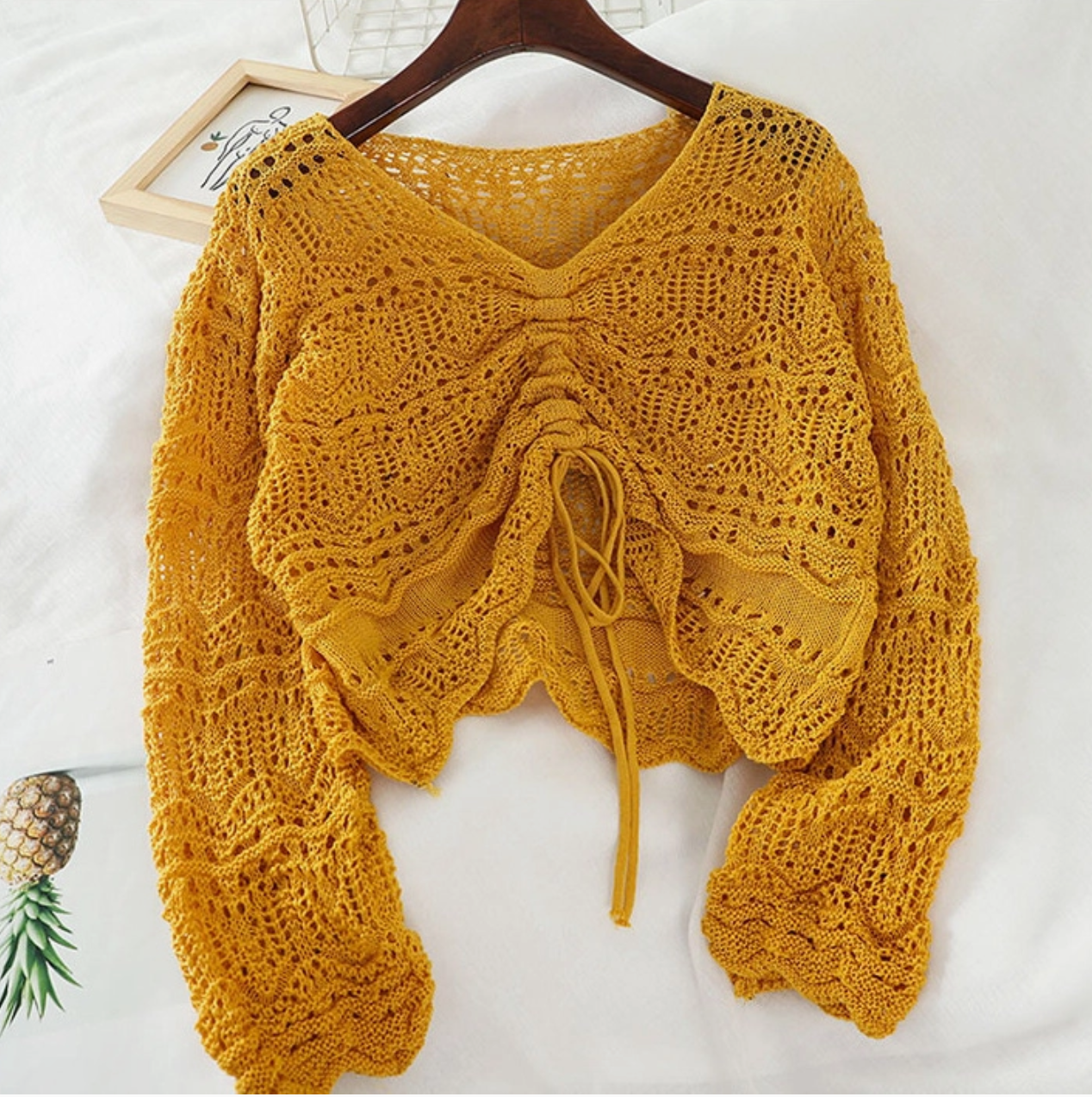 The Syd Knit Coverup In Mustard