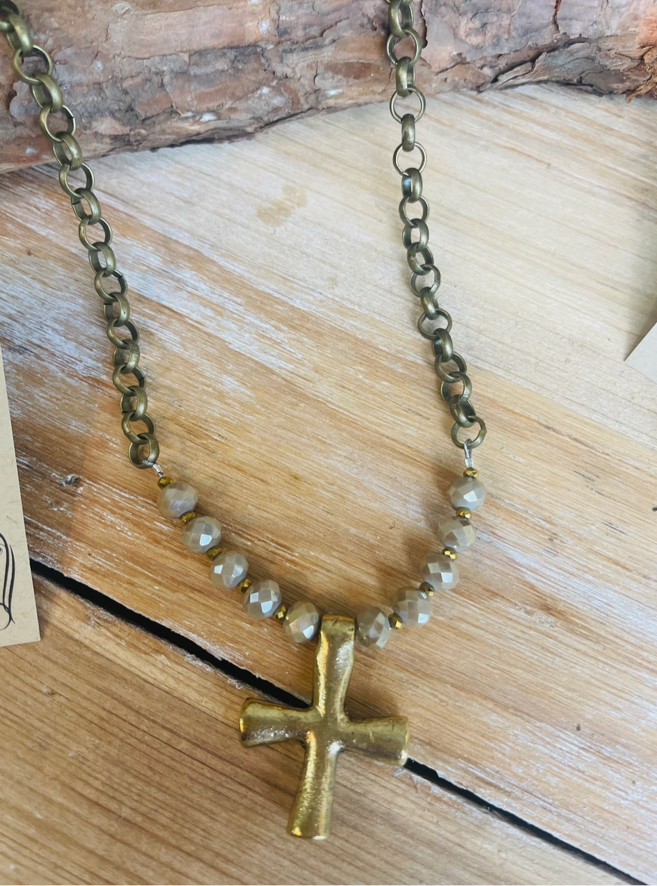 Cashmere Regal Cross Necklace
