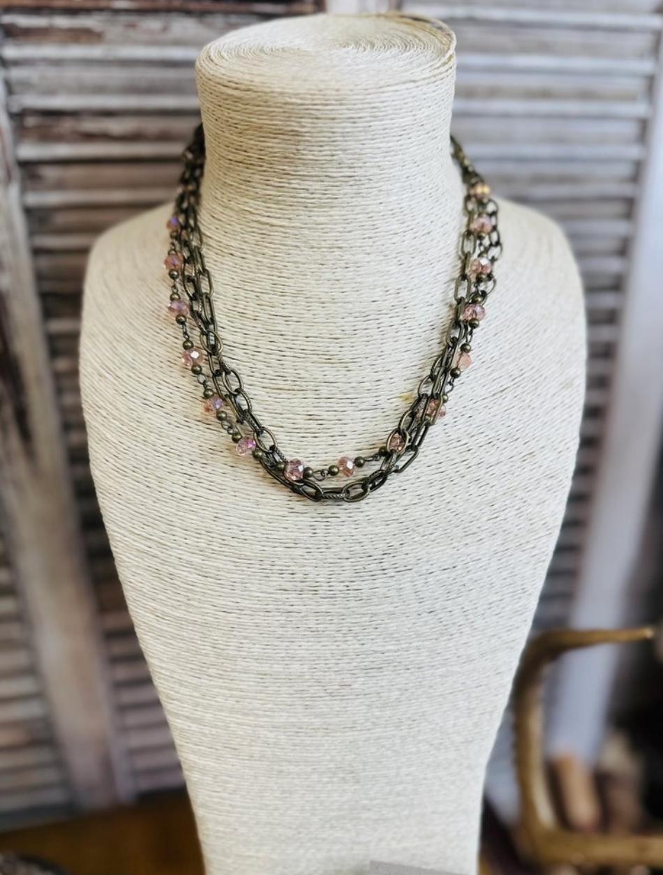 Chained Blush Necklace