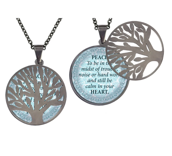 Load image into Gallery viewer, Spirit Lala Poetry Tree Necklace - SpiritedBoutiques Boho Hippie Boutique Style Necklace, Spirit Lala
