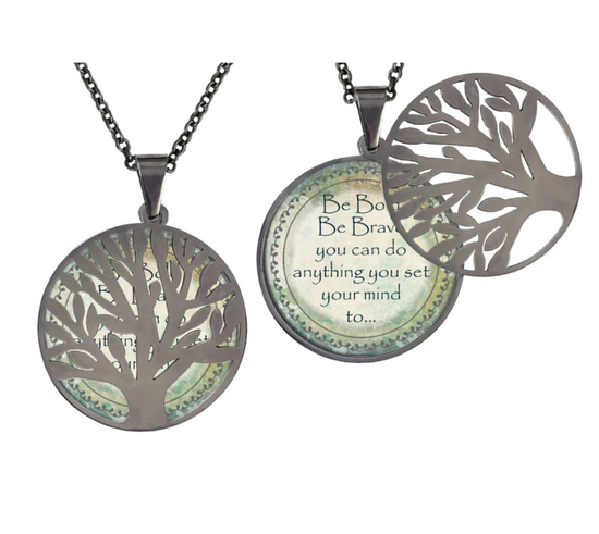 Spirit Lala Poetry Tree Necklace - SpiritedBoutiques Boho Hippie Boutique Style Necklace, Spirit Lala