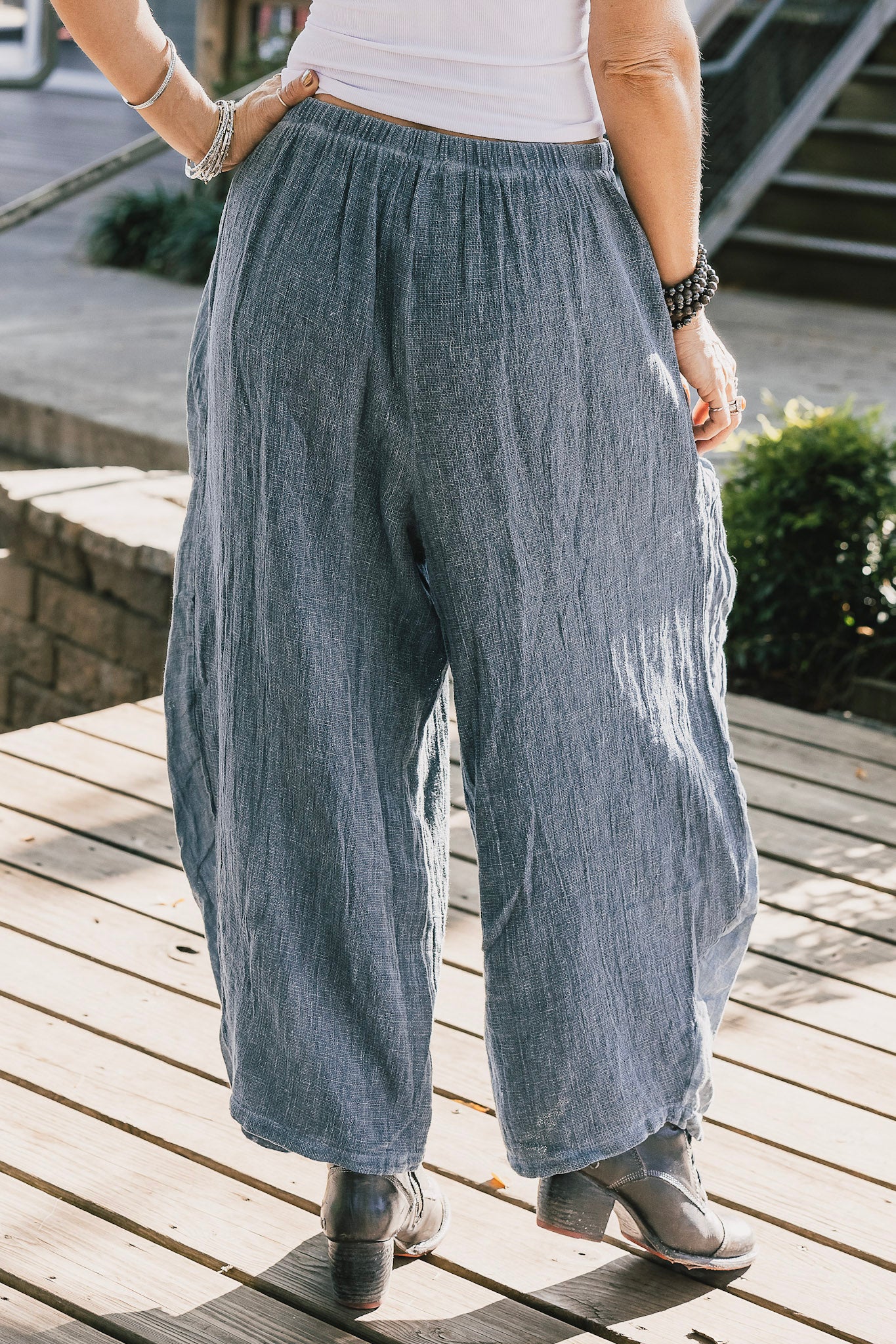 The Hendrix Pants in Navy - SpiritedBoutiques Boho Hippie Boutique Style Pants, Meo Meli