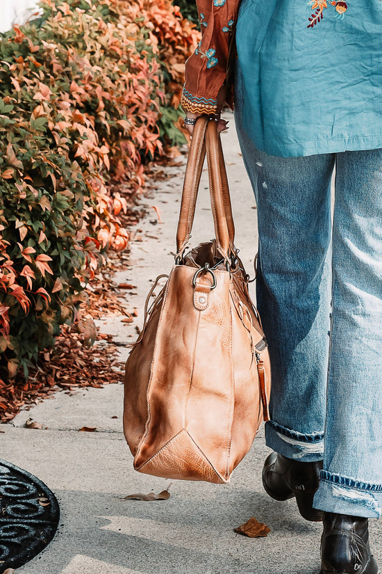 Bed Stu Rockaway Handbag in Tan Rustic