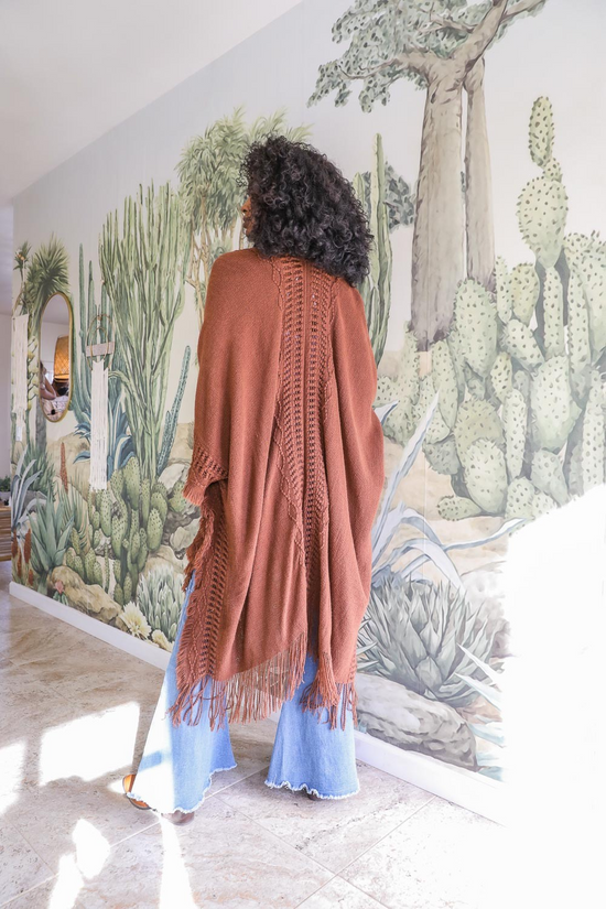 The Julianna Kimono in Brown