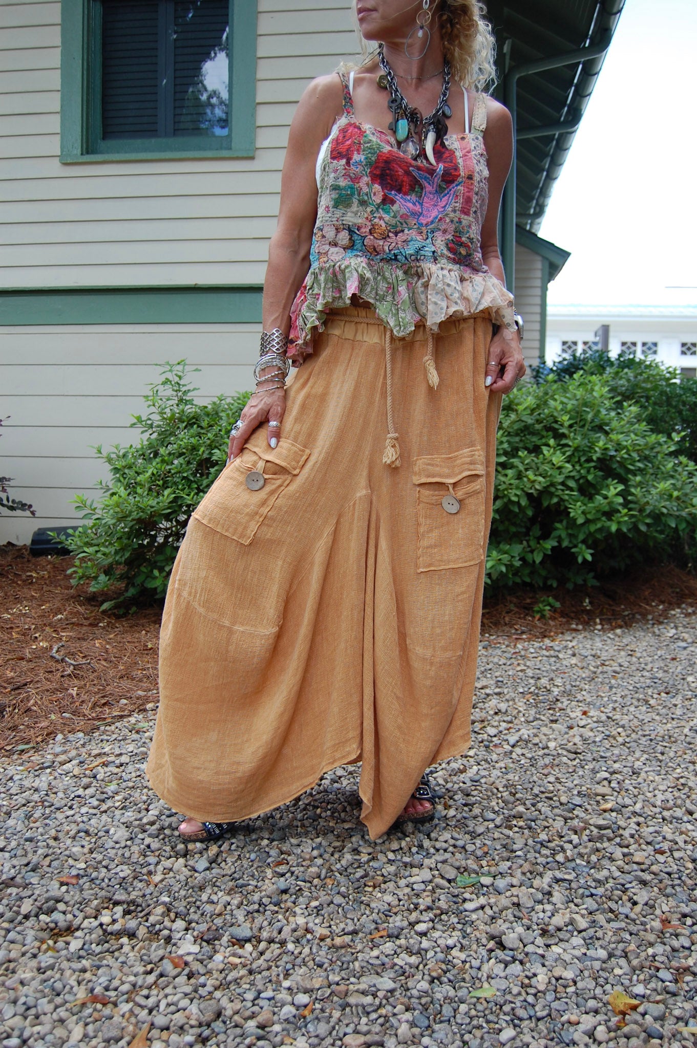 The Trinity Skirt in Mustard