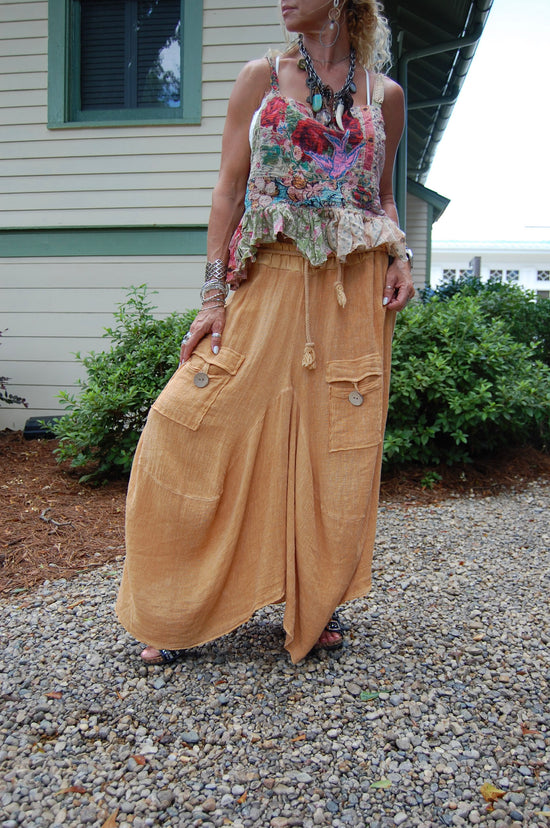 The Trinity Skirt in Mustard