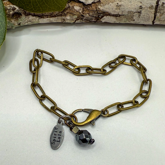 Spirit Lala Vintage Coin: The Simple Brass Chain Bracelet