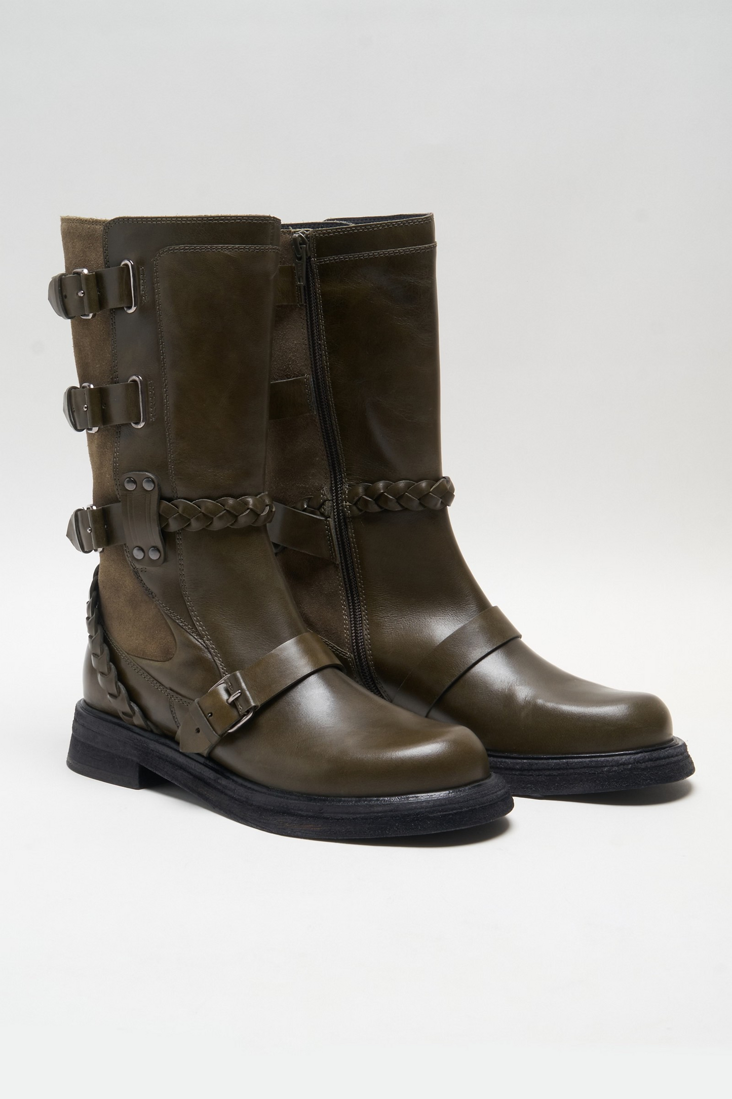 Free People - Billie Buckle Boot in Forest