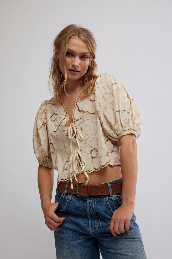 Free People - June Top in Ecru