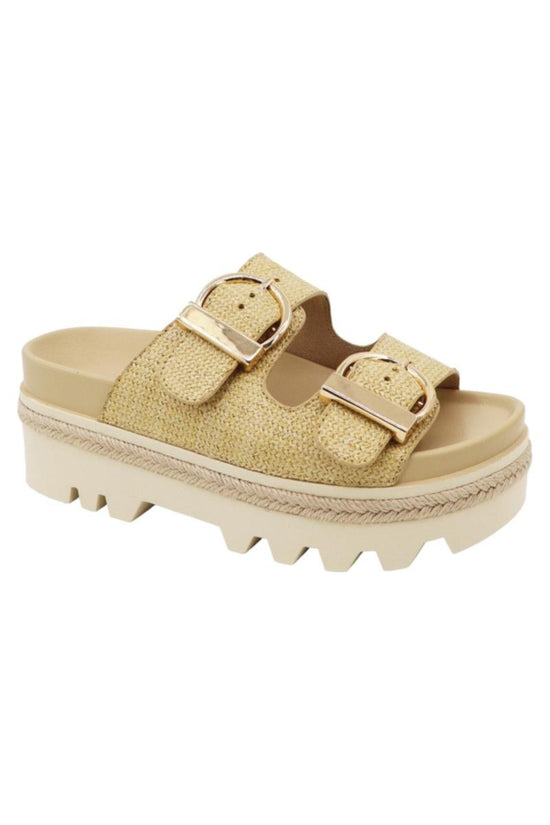 Kale Sandals in Natural