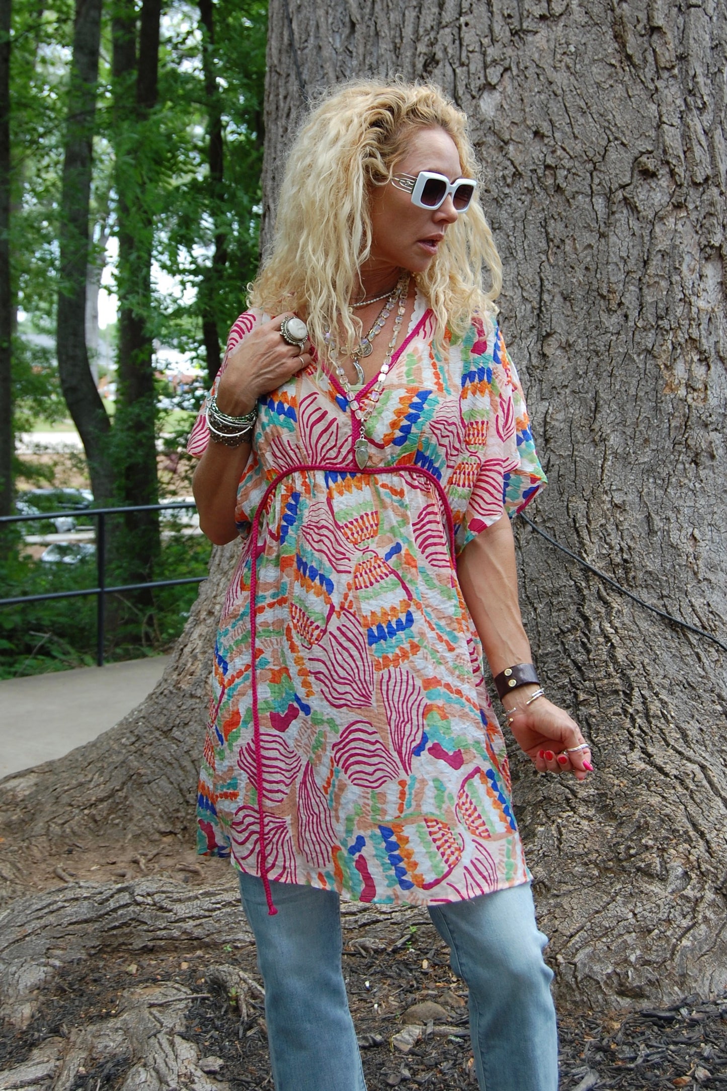 Beachy Cover Up Dress in Blush