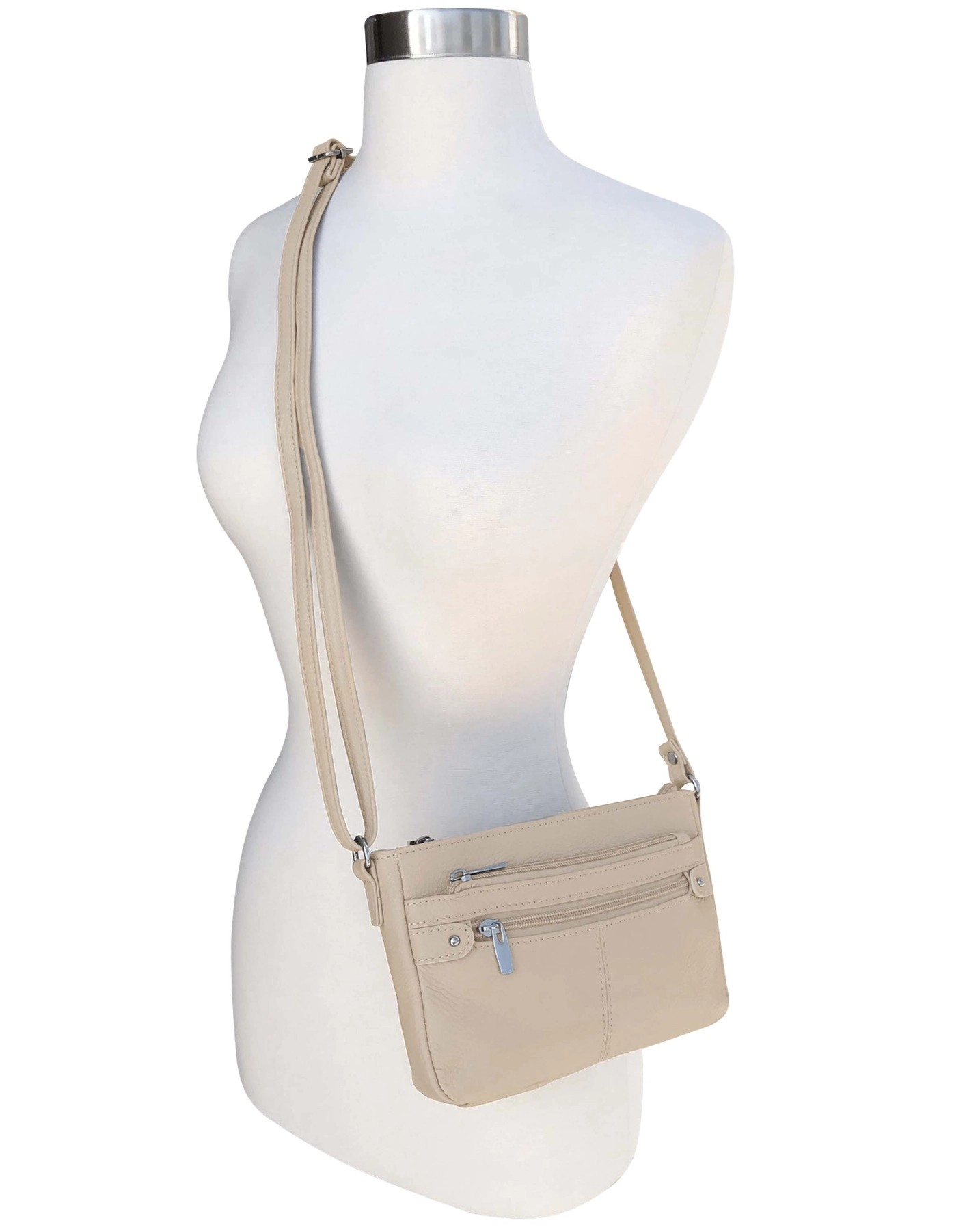 Sandra Square Leather Crossbody