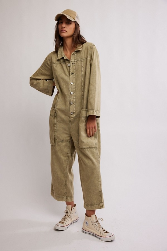 Free People - Margarita Jumpsuit in Calliste Green