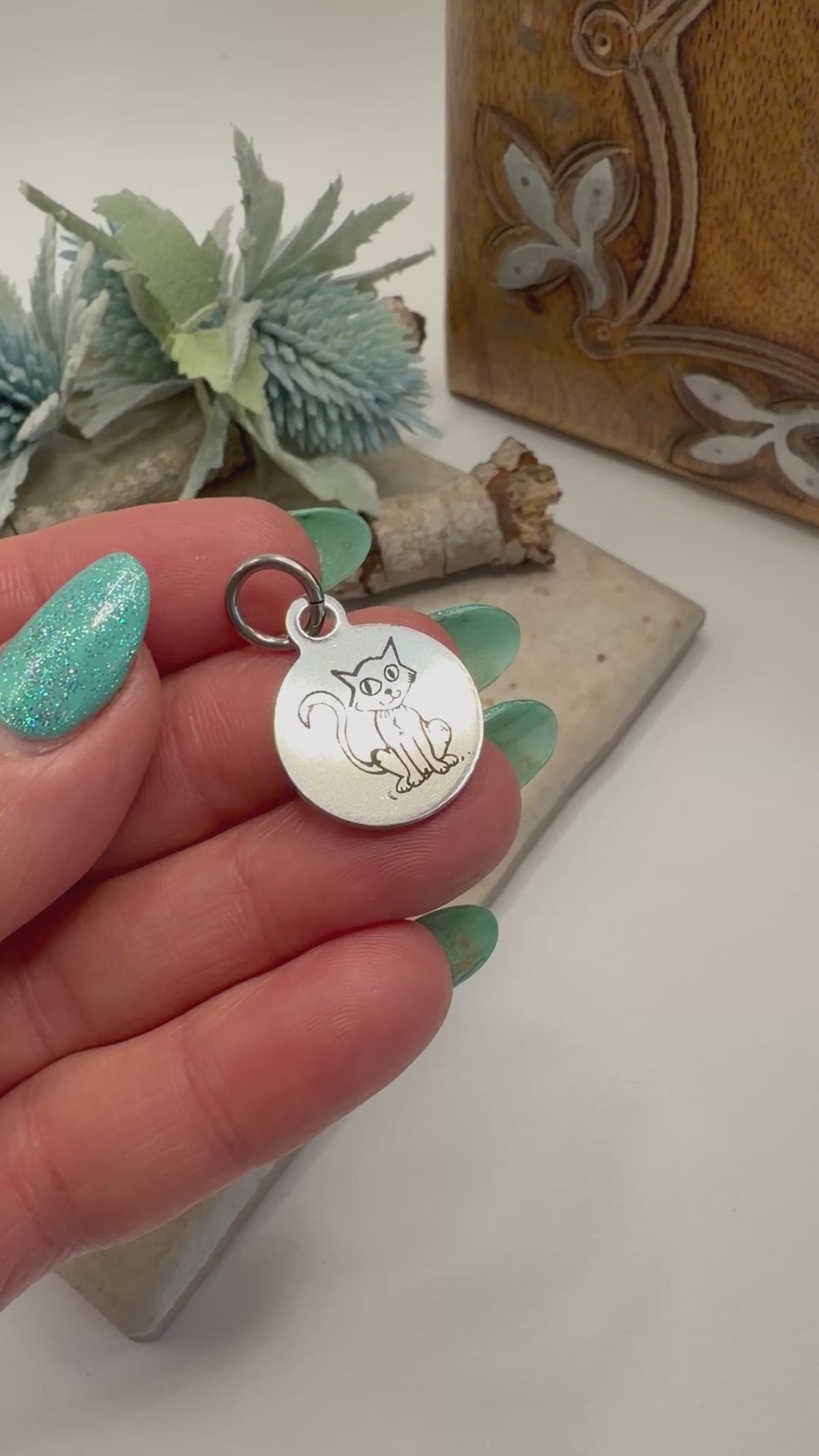 Spirit Lala: Bird & Animal Stainless Circle Charm Pendant Necklace