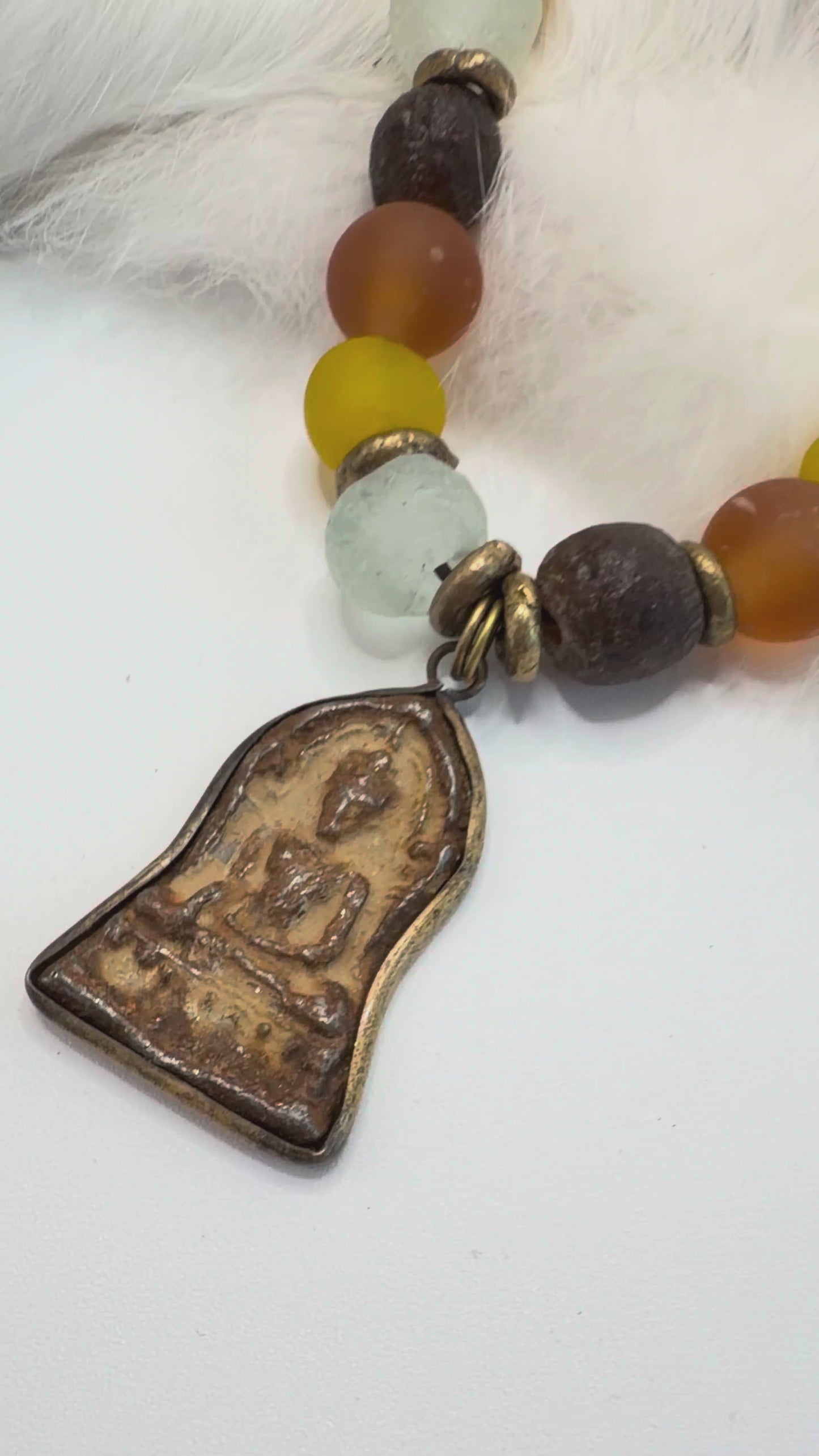 Spirit Lala Vintage Coin: Buddha Amulet Necklace