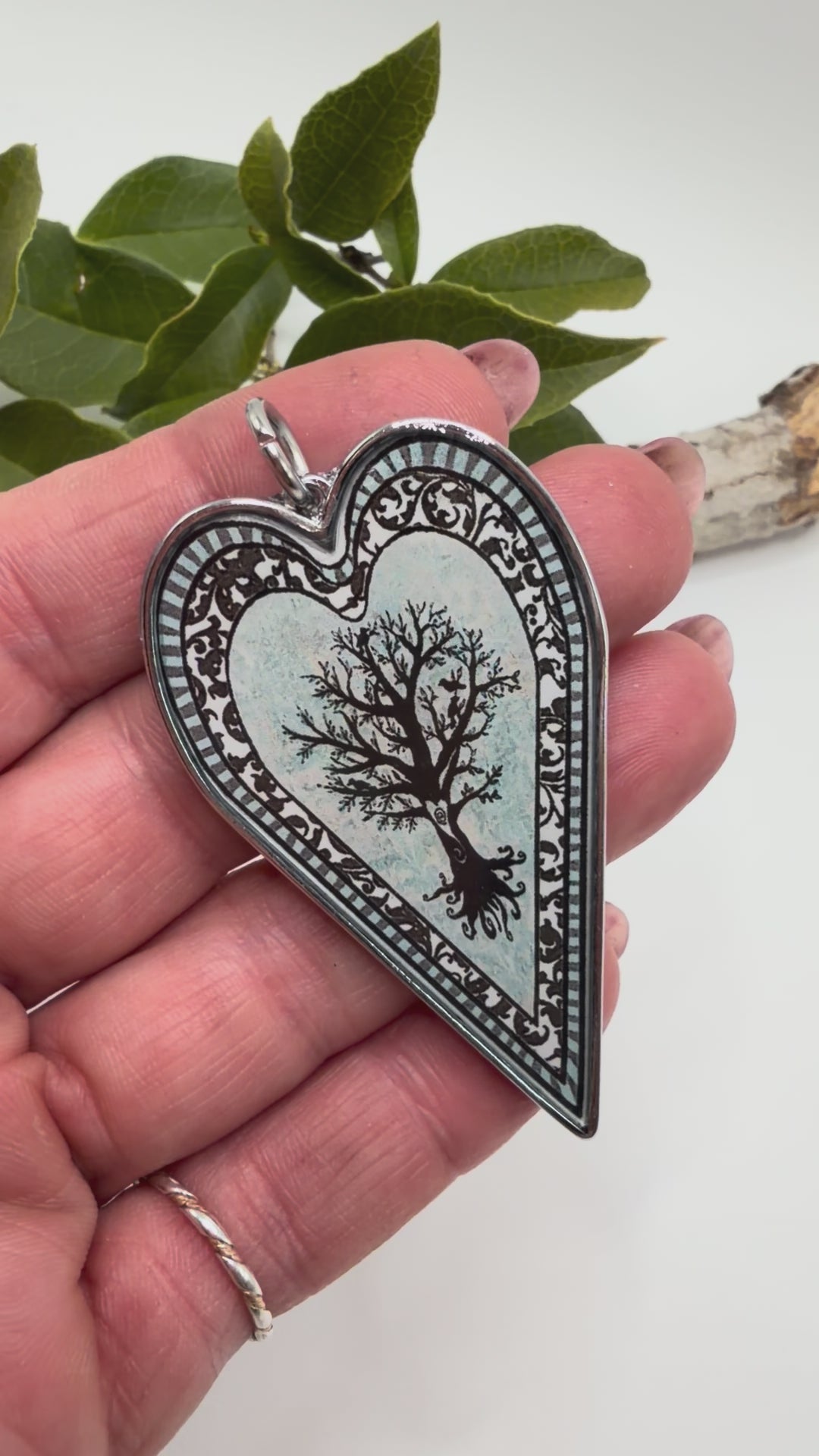 Spirit Lala: Large Tree of Life Heart Pendant Necklace