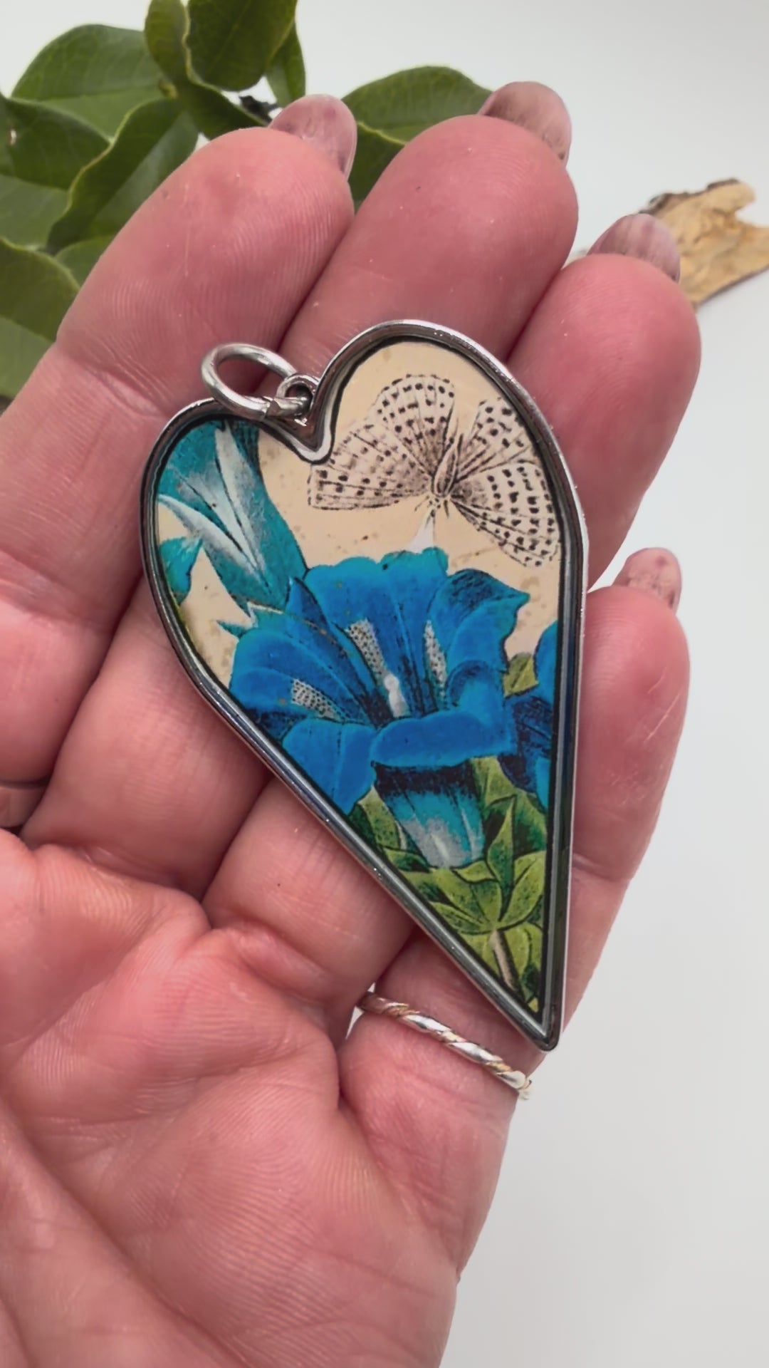 Spirit Lala: Large "Beautiful, Brave, & Becoming" Heart Pendant Necklace