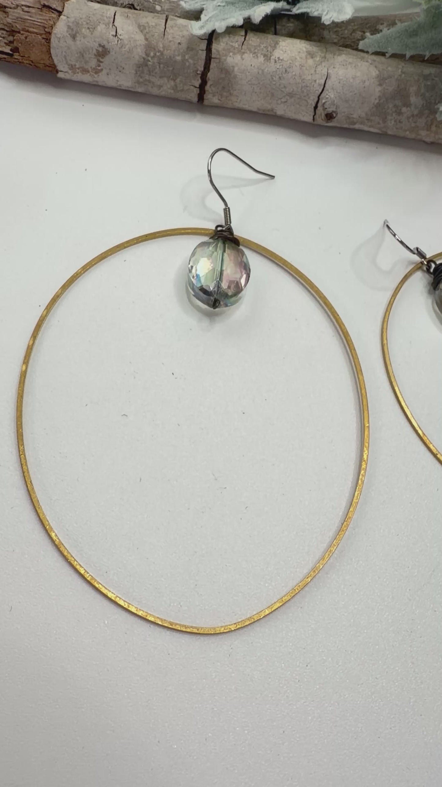Spirit Lala Boho: Statement Ring Druzy Gem Drop Earrings