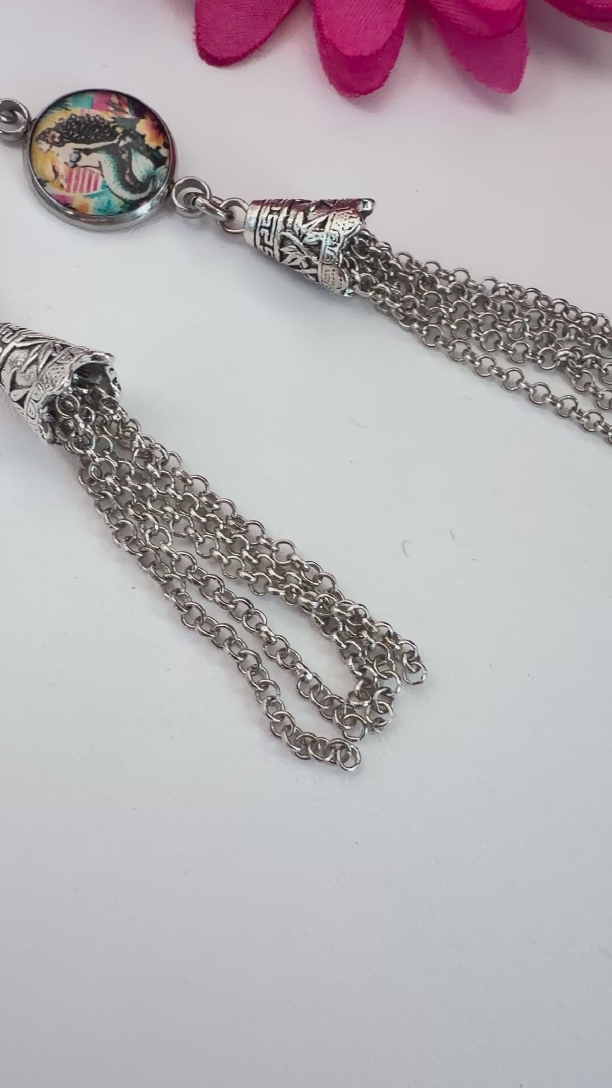 Spirit Lala: Nautical Mermaid Circle Tassel Earrings