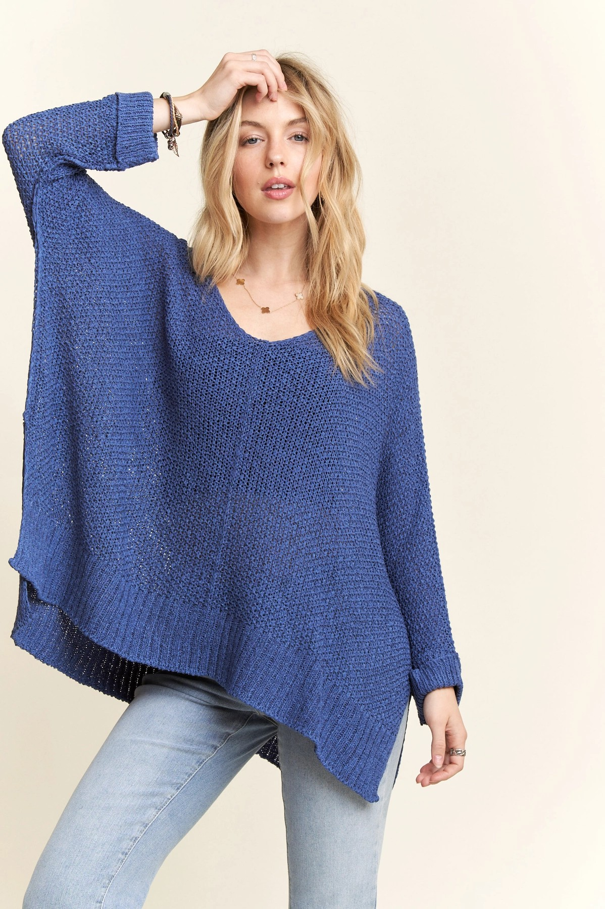 The Sally Sweater in Navy