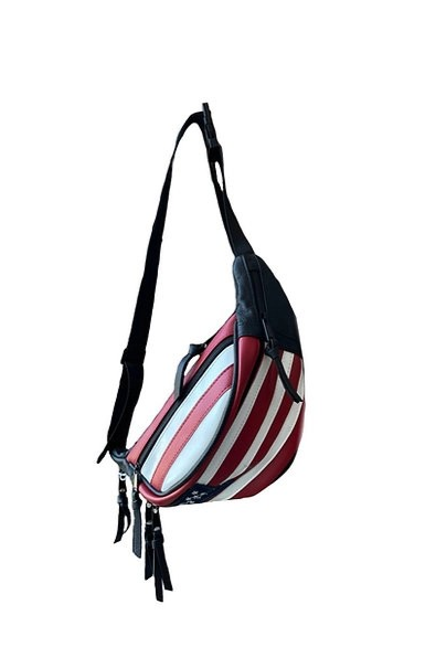 American Flag Cowhide Fanny Pack