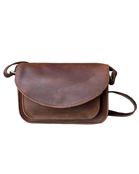 Faye Flap Leather Crossbody