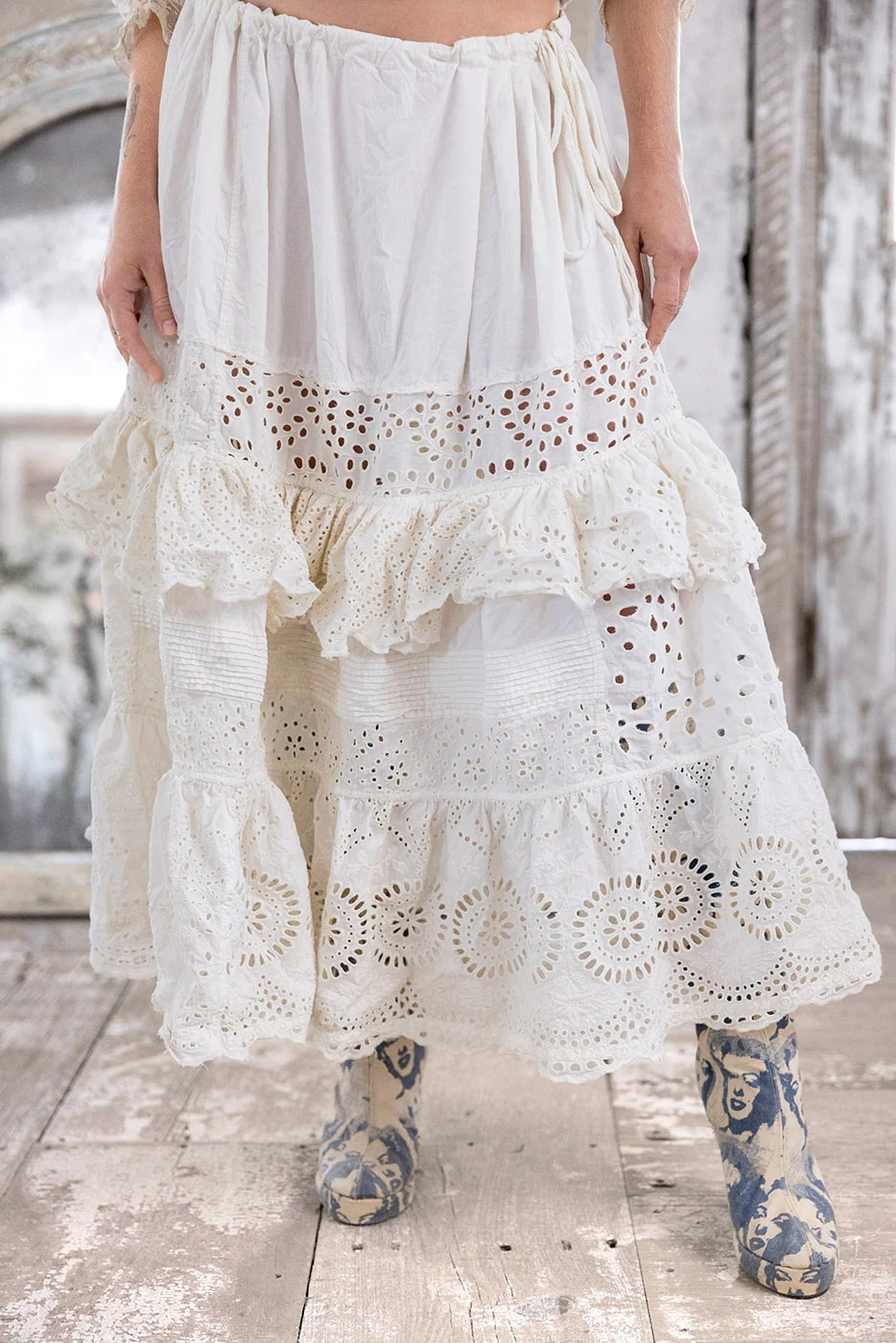 Eyelet Pissarro Skirt in True