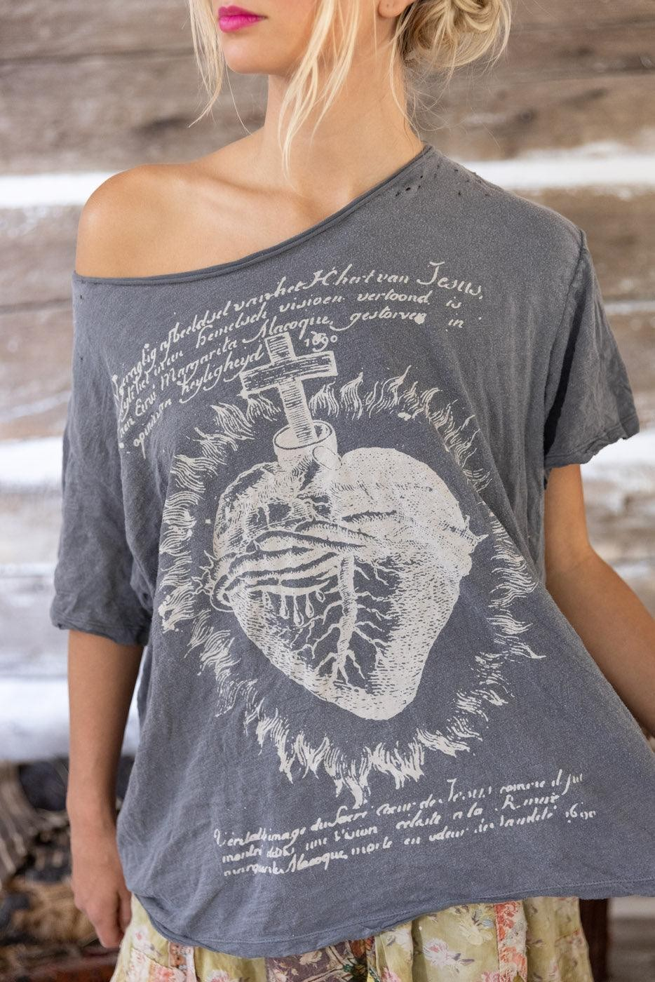 Magnolia Pearl Faithful Heart Tee in Ozzy