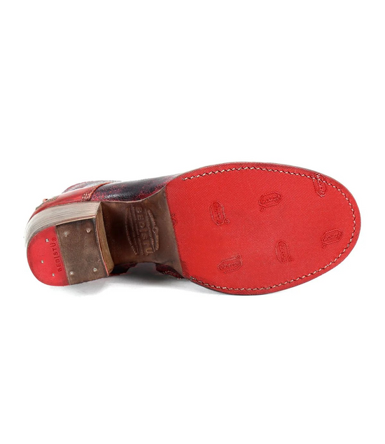 Bed Stu Judgement Boot in Red Black Delux