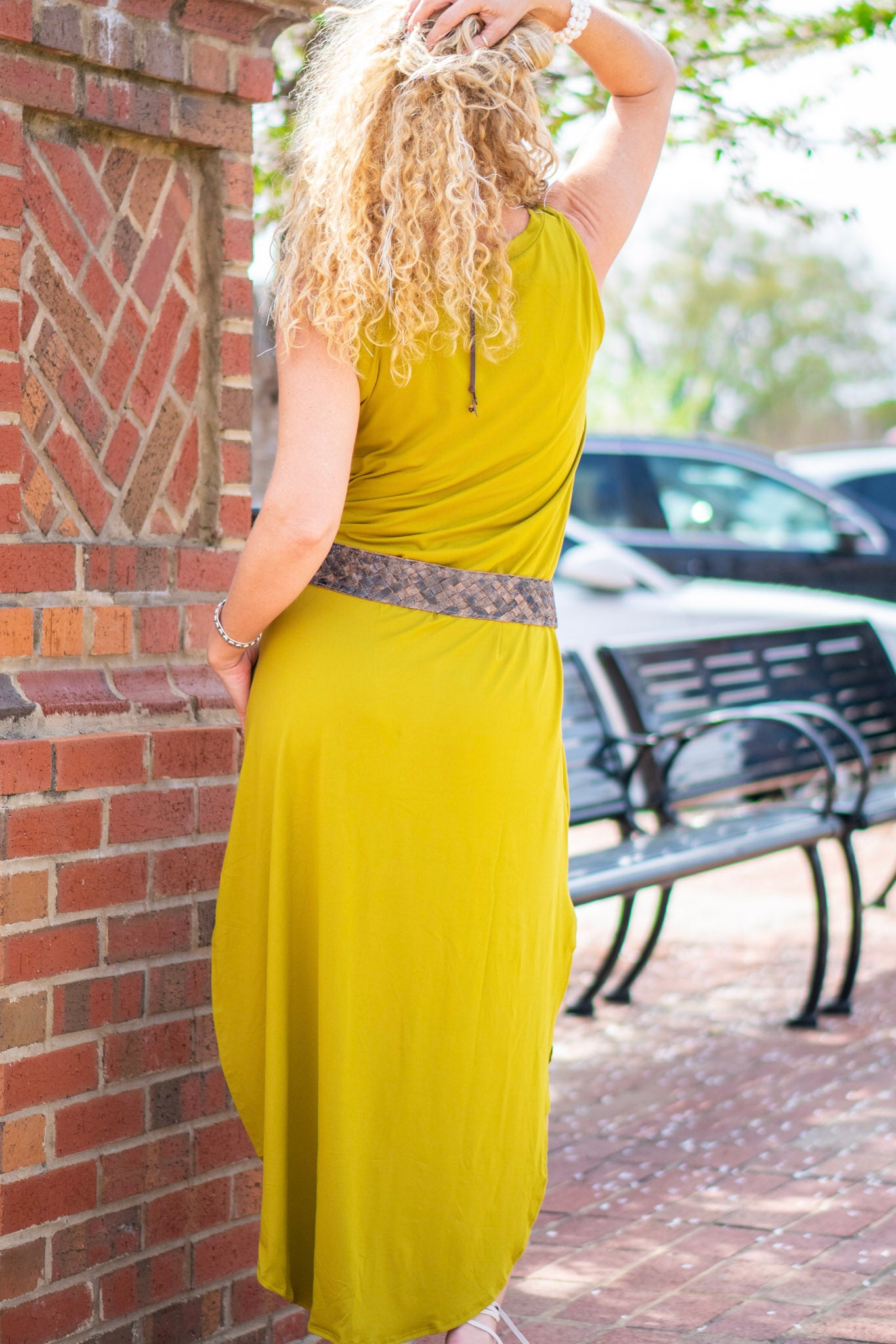 The Genny Dress in Olive Mustard - SpiritedBoutiques Boho Hippie Boutique Style Dress, Zenana
